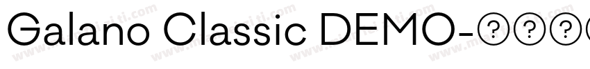 Galano Classic DEMO字体转换